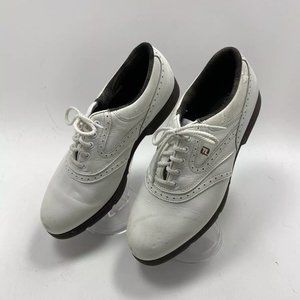 Women's FOOT JOY FJ GOLF SHOES 98316 SZ 7.5M. Condition is Pre-owned.